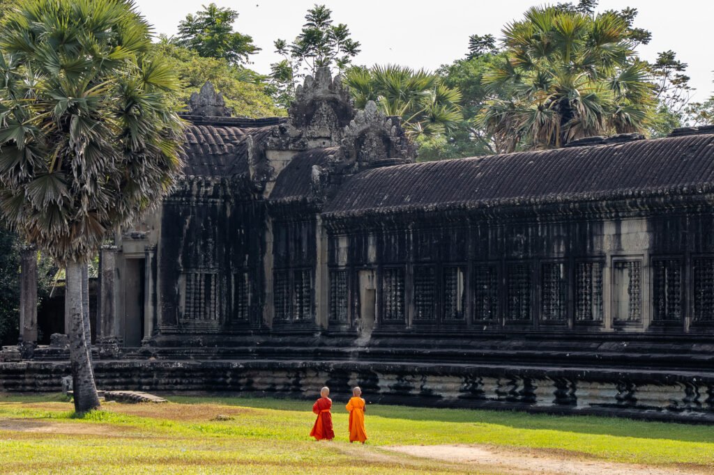 Kindermoenche in Angkor Wat